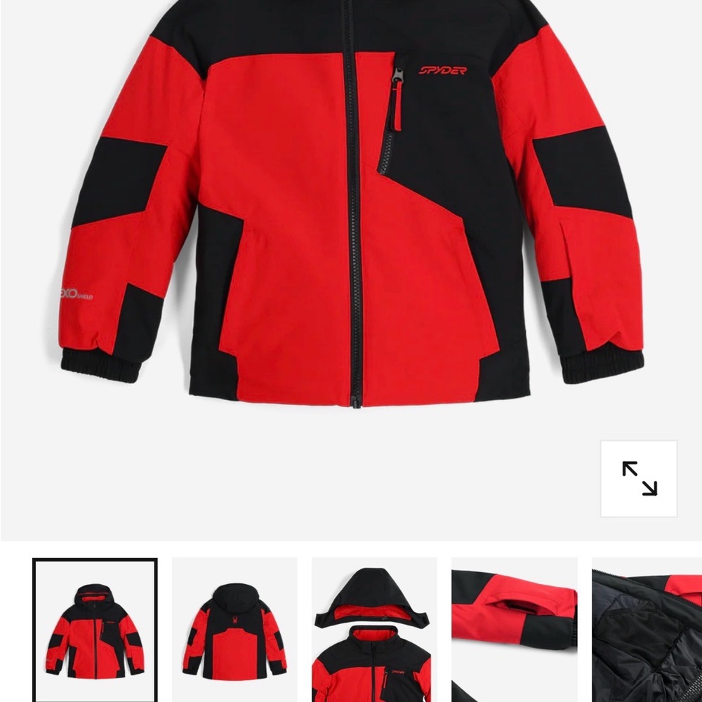 Spyder Red and Black Performance Jacket